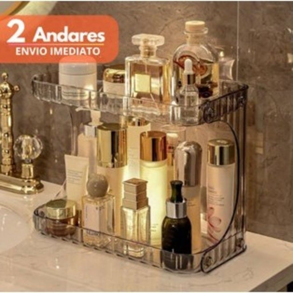 Organizador Prateleira Acrílico Porta Maquiagem Beleza